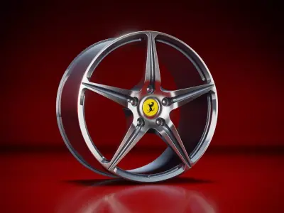 Ferrari 458 Italia OEM Rims 3D model