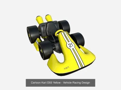 10 Cartoon Karts D Collection - Vehicle Racing Design 3D Model Pack