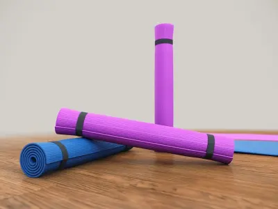 Yoga mats 3D model