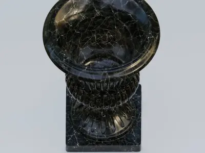 Garden urn planter05 3D model