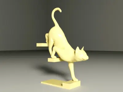 CAT SCULPTURE 3D print model