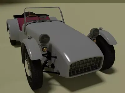 Roadster 1 sports car 3D model