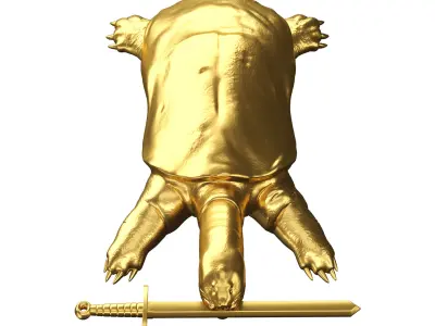 Hoan Kiem turtle 3D print model