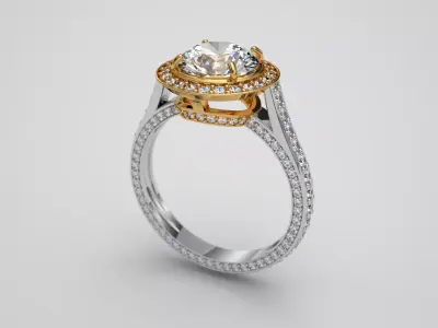 diamond ring 3D print model