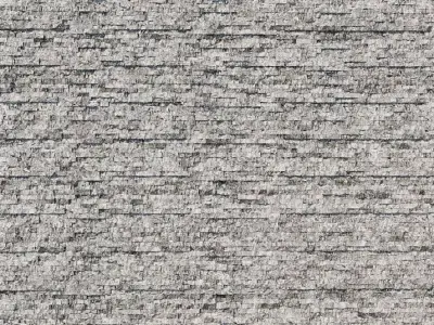 Natural Stacked Stone Cladded Wall Tiles 3D model Texture 3D model