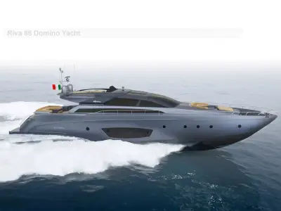 Riva 86 Domino Yacht 3D model