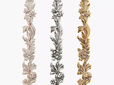 Classic carved 210 3D model