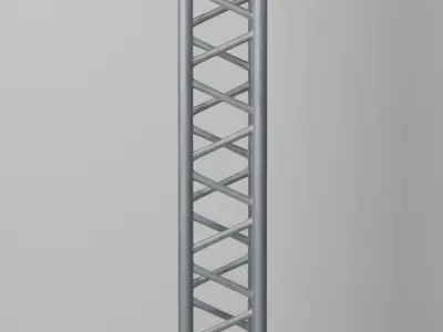 Metal truss set 3D model