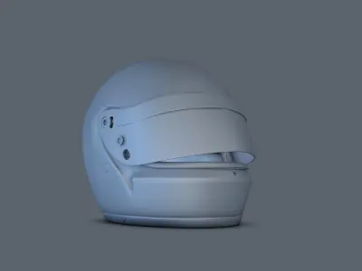 Ayrton Senna Monaco GP Helmet Version 1988 3D model