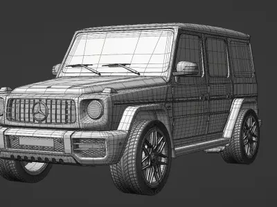 Mercedes G63 AMG 2023 FOR SUBDIVISION 3D model