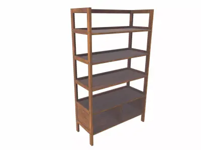 Wooden self 3D model