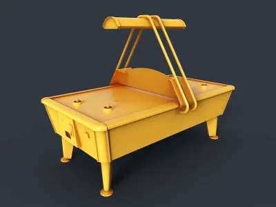 Air Hockey Table 1 PBR Game Ready Low-poly 3D model