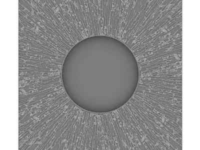 Brabbu huli rectangular brass mirror 3d model 3D model