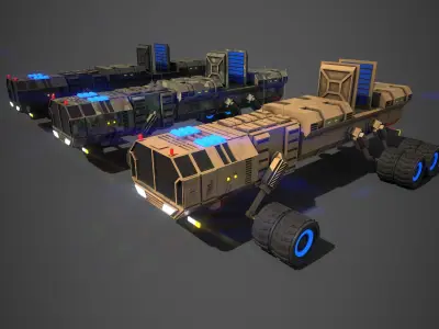 Rover Ten Low-poly 3D model
