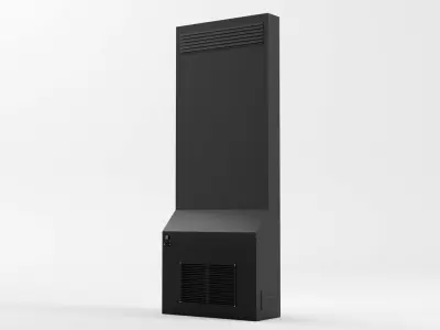 Digital Advertising Billboard 3D Model Low-poly 3D model