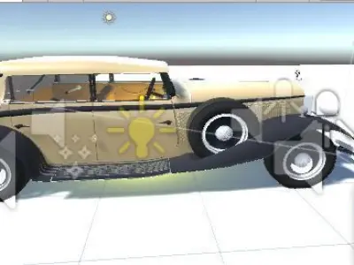 MayBach 1932 Low-poly 3D model
