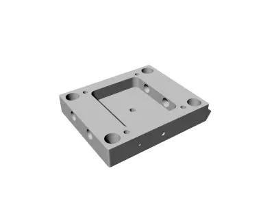 Injection Mold Box Plastic 3D model