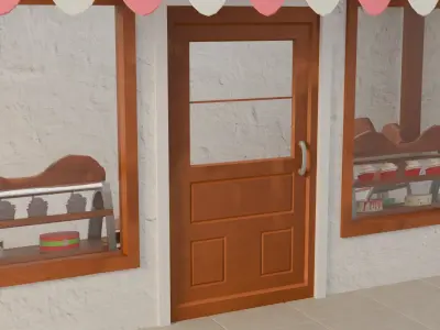 Bakery Low-poly 3D model