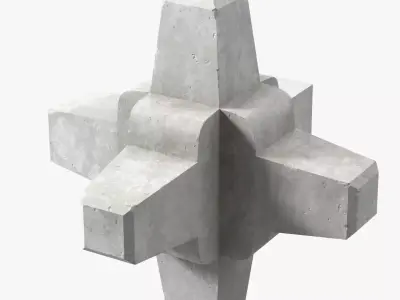 A Jack Protective Breakwater Unit 3D model