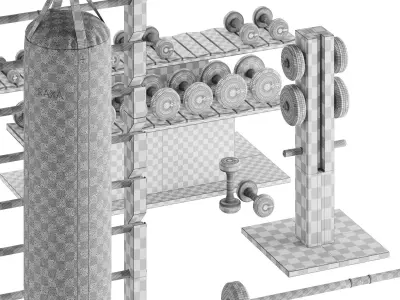 PENT luxury fitness equipment 3D model