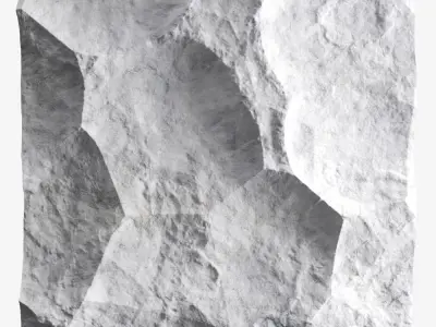 359-RockPanel rock wall art 3D model