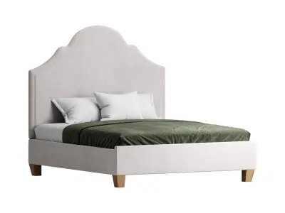 Double bed Guss P 3D model