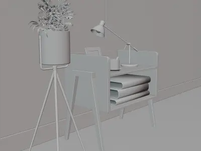 table model for bedrooms and interiors Free 3D model