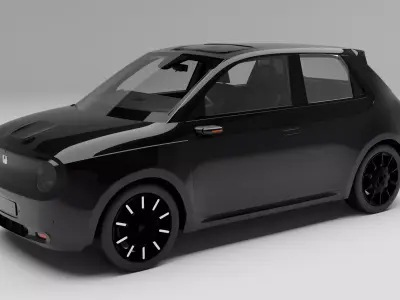 Honda E With Interior 3D model