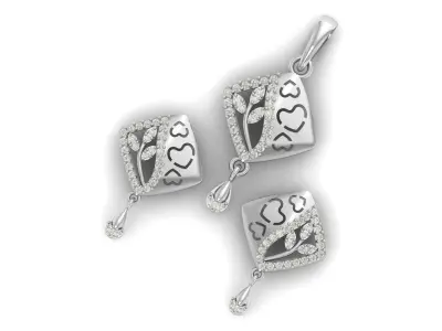 Pendant Necklace 3D print model 10