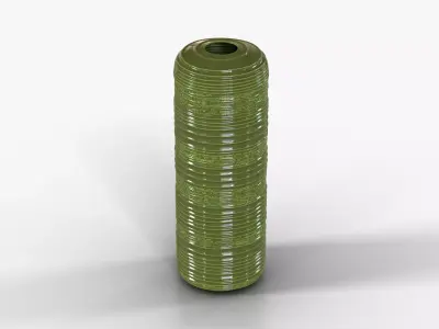 Vase Ceramic H44 Low-poly 3D model