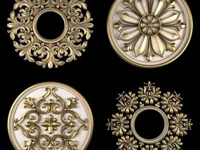 Ornament Element Pack 19 3D model