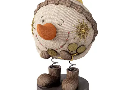 Snowman figurine 3D model