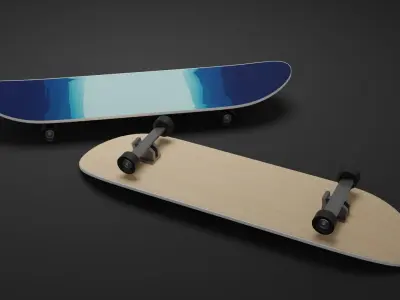 Skateboard two skateboards Free 3D model