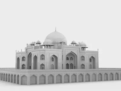Humayun Tomb 3D model purchase