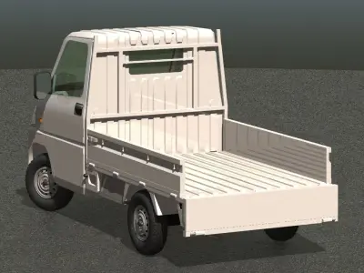 japanese low fuel consumption truck 2 3D model