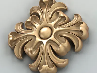 Round rosette 016 3D model