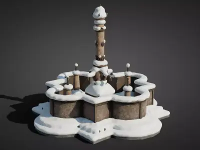 German water fountain  3D model