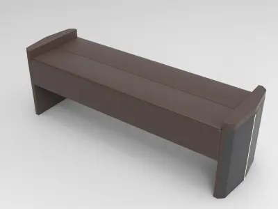 Otto Pouf Low-poly 3D model