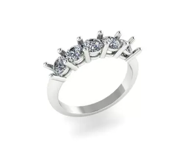 eternity Diamond Design Ring With Diamond 3D print model  Free 3D print model