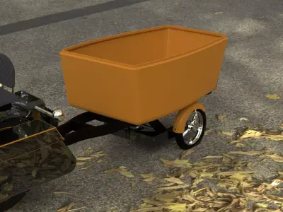 Motorcycle Trailer 3D print model