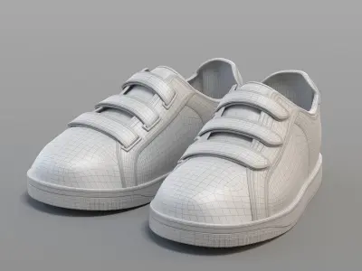 Cartoon Sport Shoes 3D model