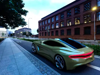Aston Martin concept car 3D model
