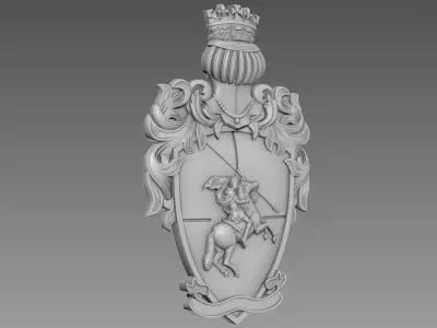 Coat of Arms Emblem 3D model