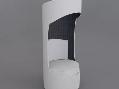 Modern Chair Interior Design Decoration Low-poly 3D model