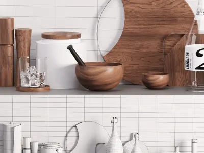 Kitchen decor 01 3D model