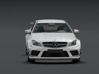 Mercedes AMG 63 Low-poly 3D model