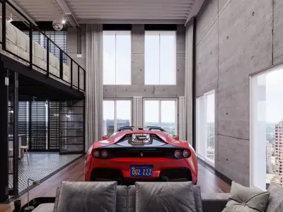 Ferrari J50 Penthouse 3D model