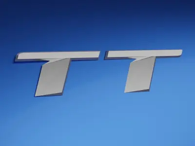 Audi TT Low Poly 3D model