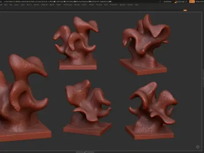 Modern Abstract Decorative sculpture 3d print model 3D print model buy