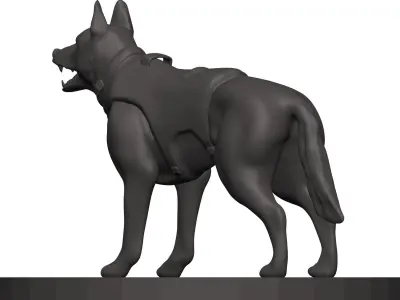 German Shepherd 3D model